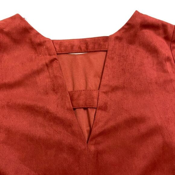 The Impeccable Pig Faux Suede Embroidered Dress - Picture 7 of 12